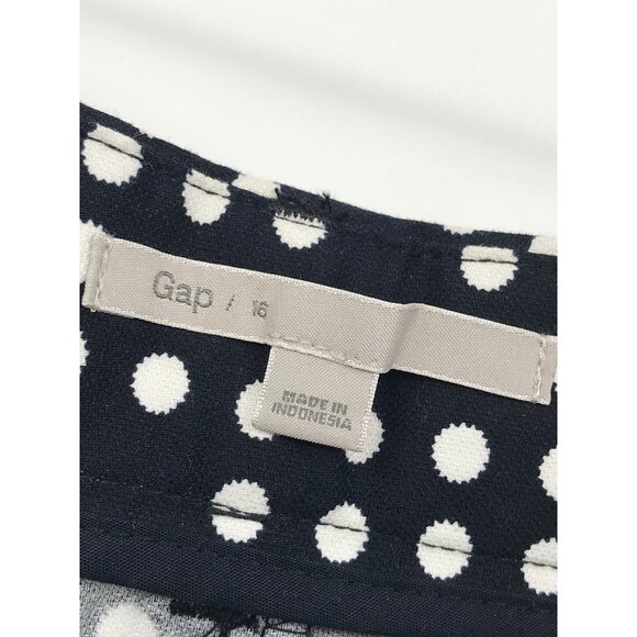 Gap Cotton Stretch Chino Short Black Dot Size 16 NEW - Picture 5 of 6